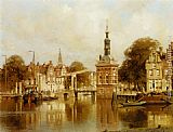 Amsterdam Canvas Paintings - A View of Amsterdam